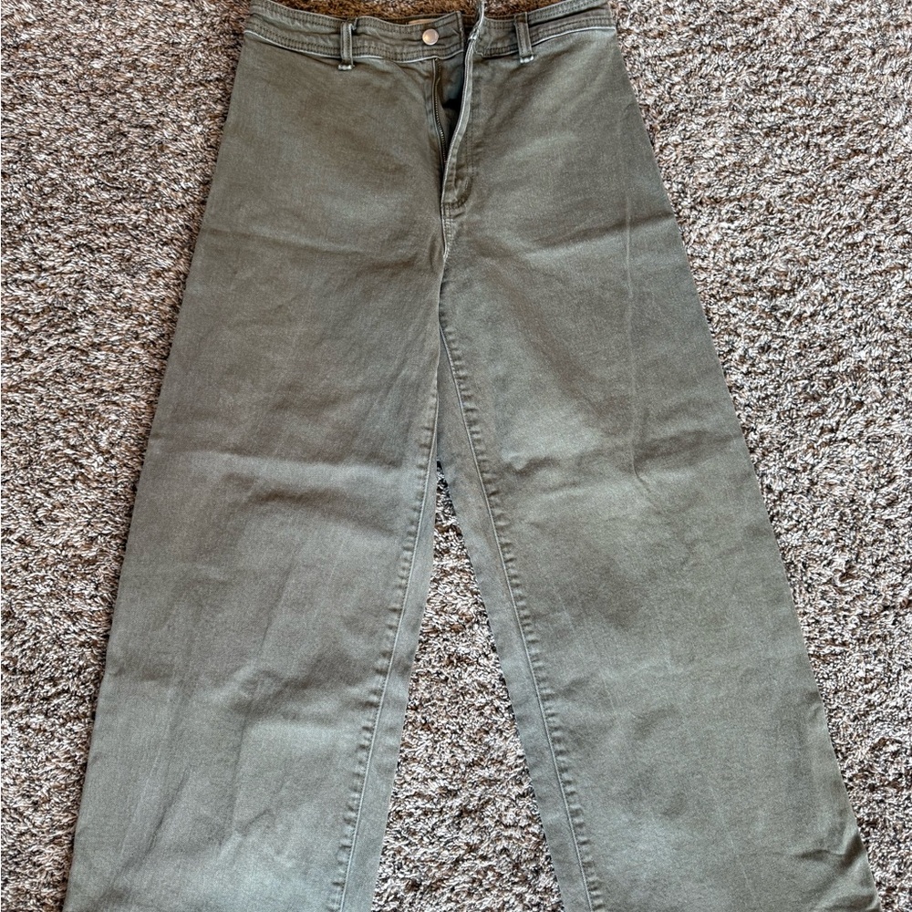 Universal Thread Olive Wide-Leg Pants